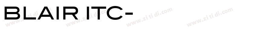 BLAIR ITC字体转换